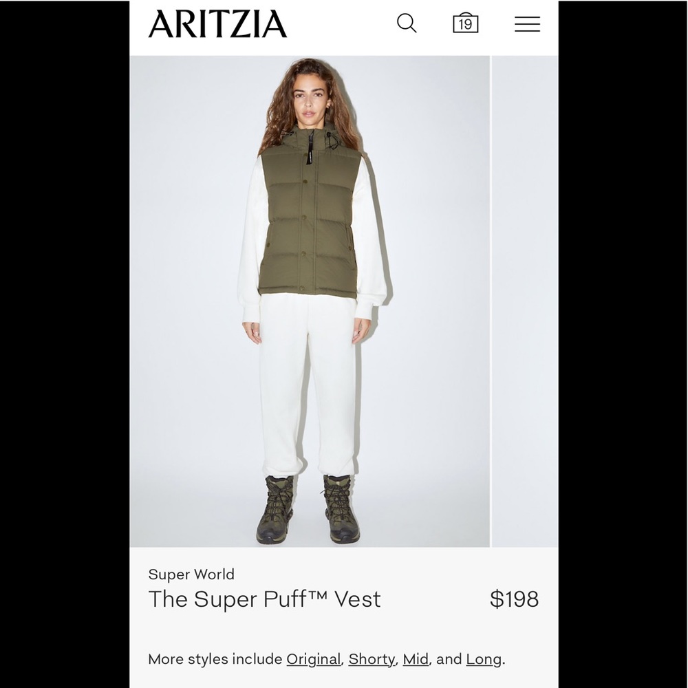 TNA super puff Vest